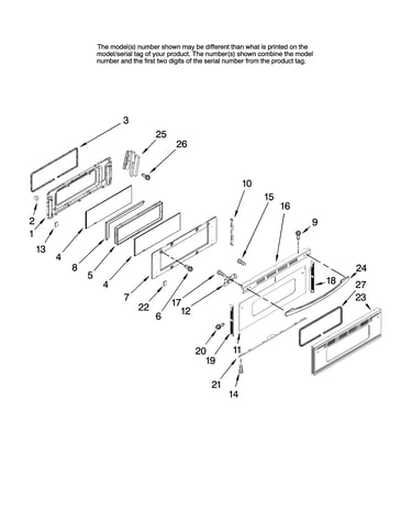 Upper door parts