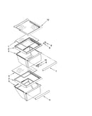 Refrigerator shelf parts