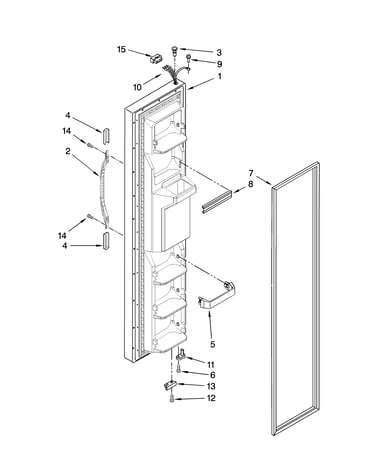 Freezer door parts