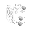 Kenmore Elite 10658702802 freezer liner parts diagram