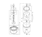 Kenmore 11029532800 agitator, basket and tub parts diagram