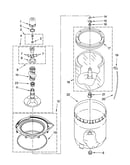 Agitator, basket and tub parts