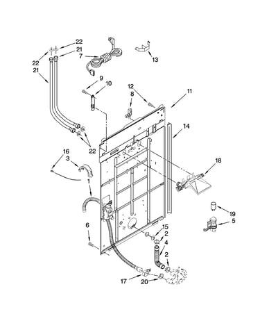 Rear panel parts