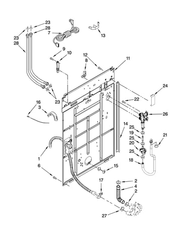 Rear panel parts