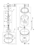 Agitator, basket and tub parts