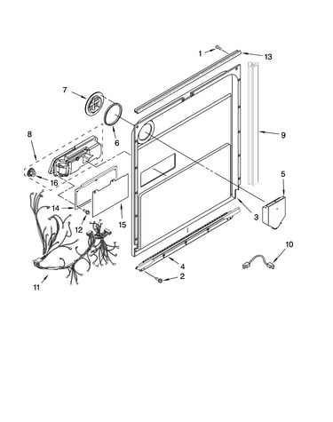 Door and latch parts