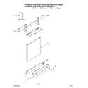 Kenmore Elite 66513423K702 door and panel parts diagram