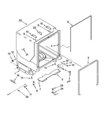 Tub and frame parts