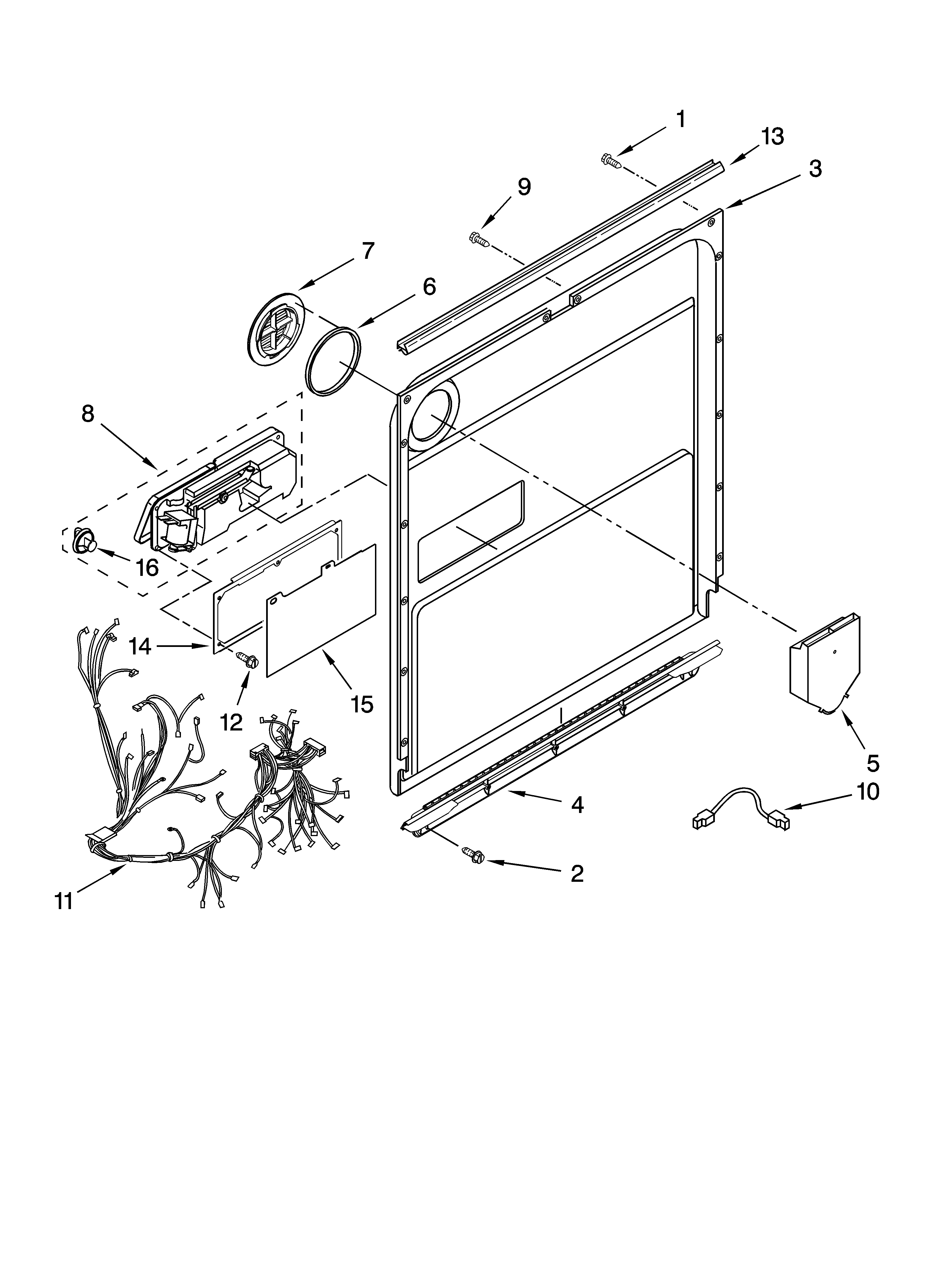 Door and latch parts