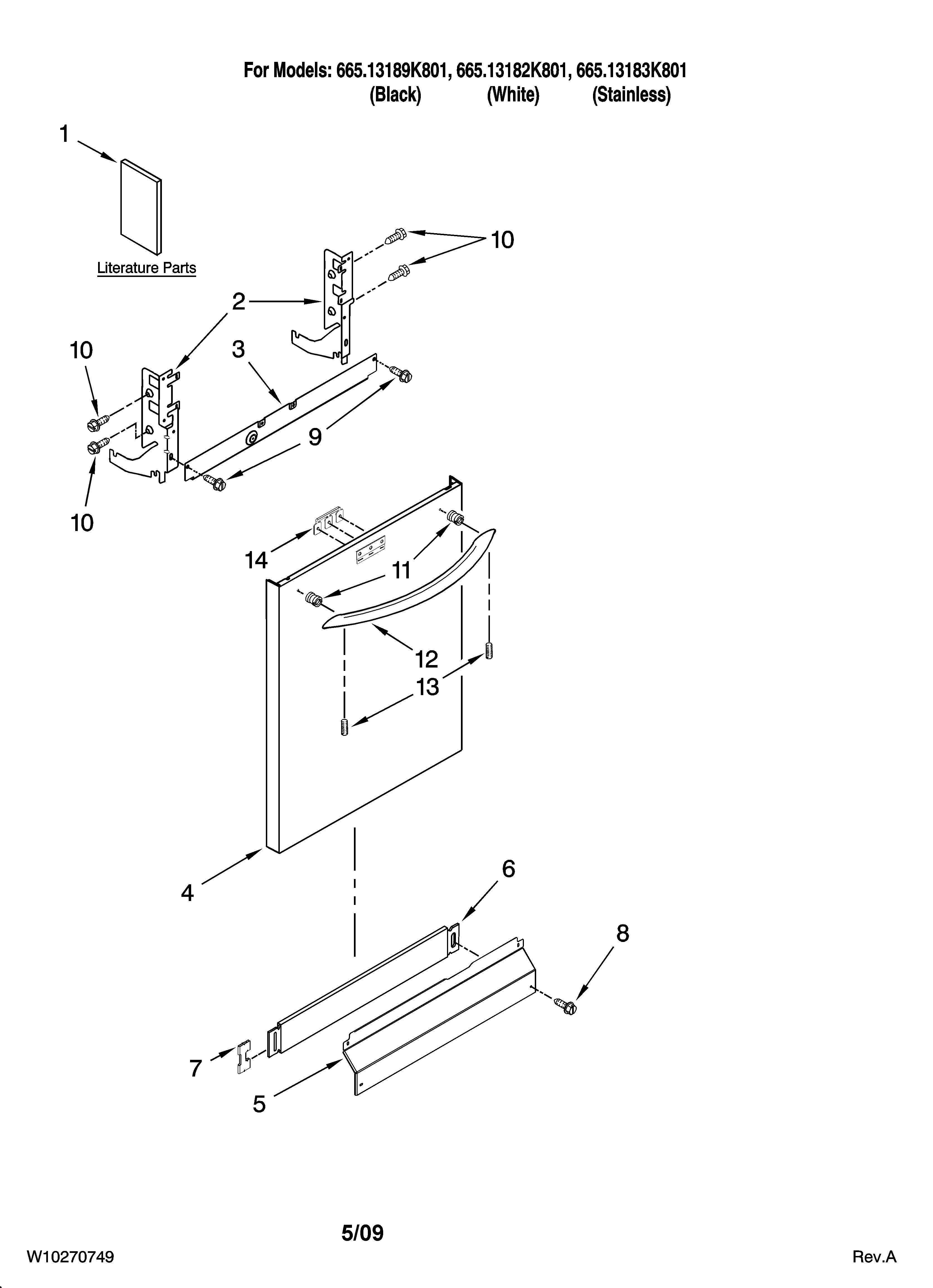 Door and panel parts