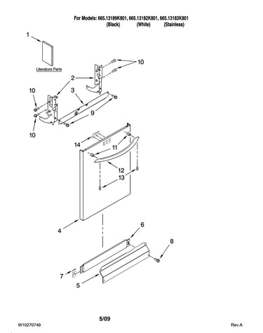 Door and panel parts
