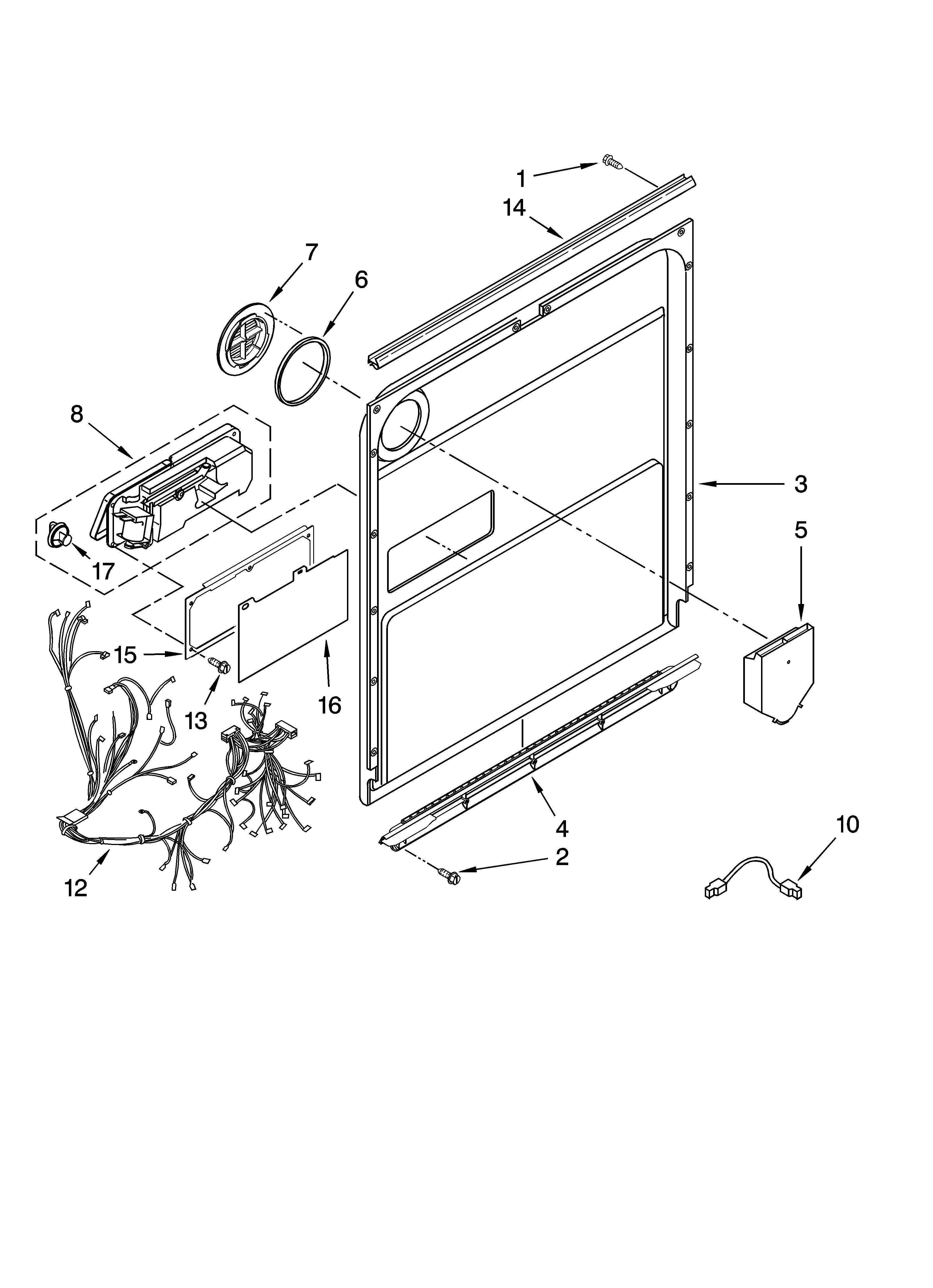 Door and latch parts