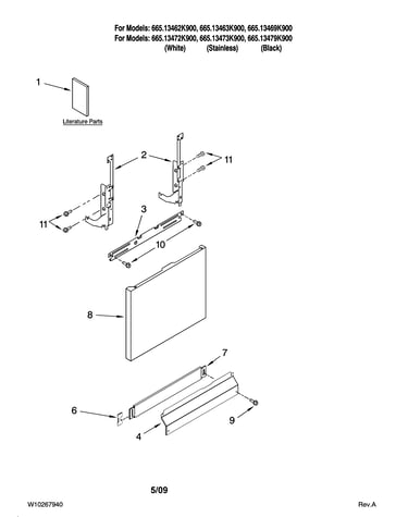 Door and panel parts