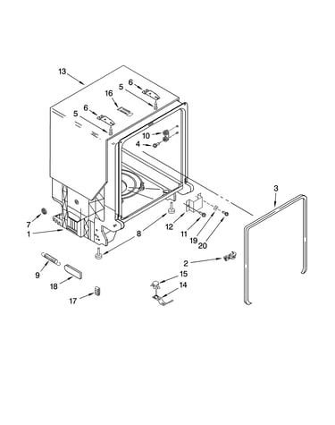 Tub and frame parts