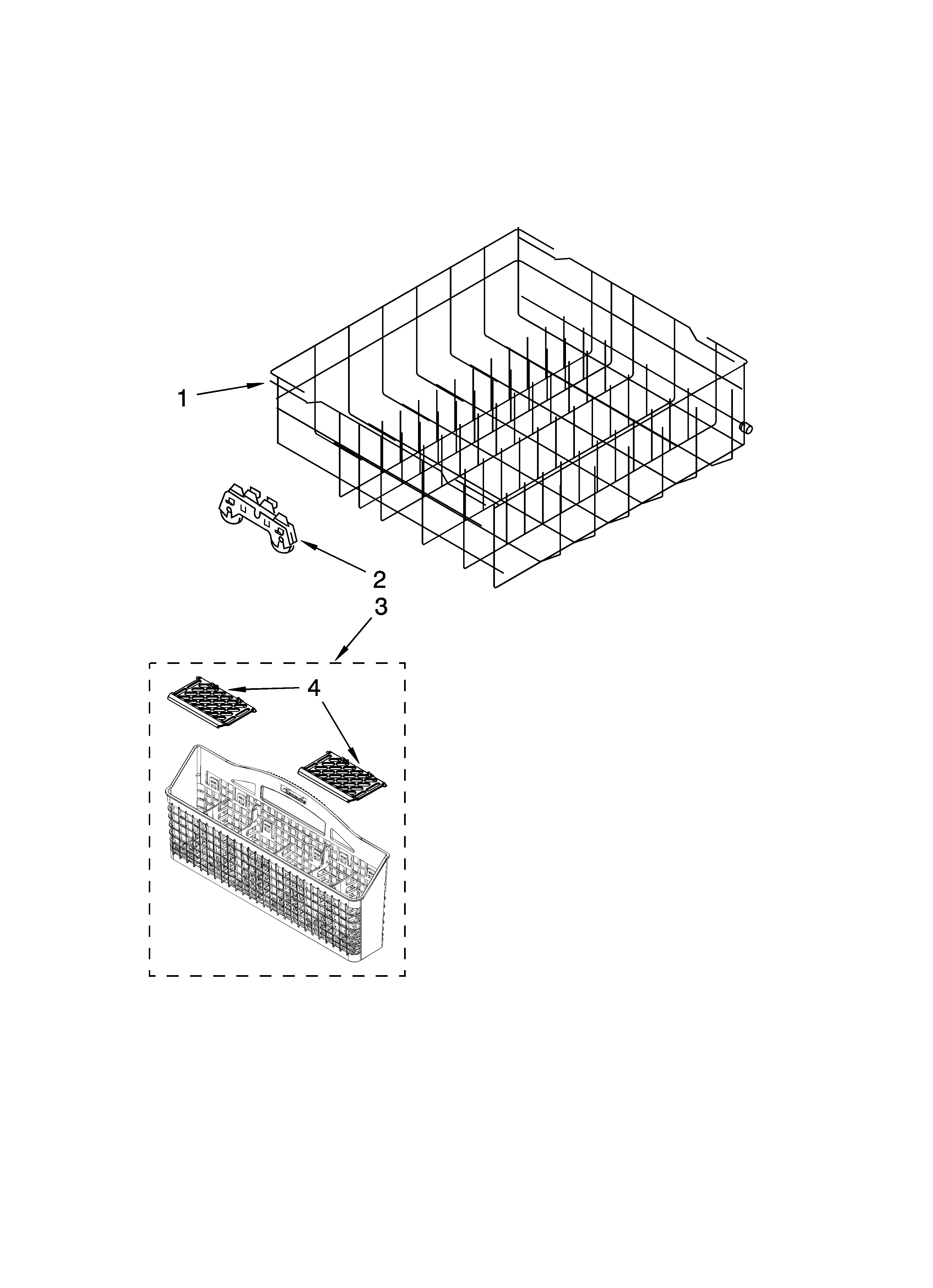 LOWER RACK PARTS