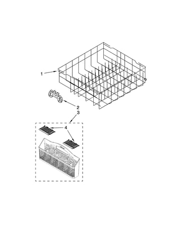 Lower rack parts