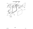 Kenmore 66517729K900 frame and console parts diagram