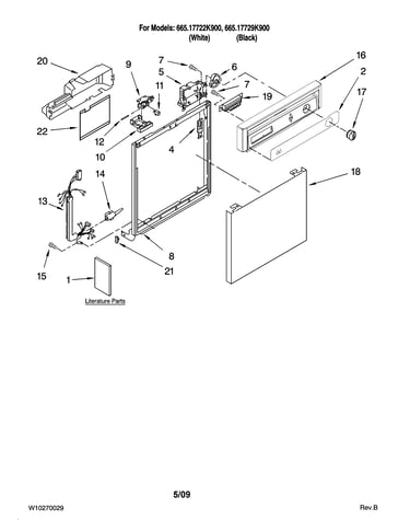 Frame and console parts