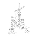 Kenmore 66517722K900 pump and spray arm parts diagram