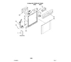Kenmore 66517739K900 frame and console parts diagram