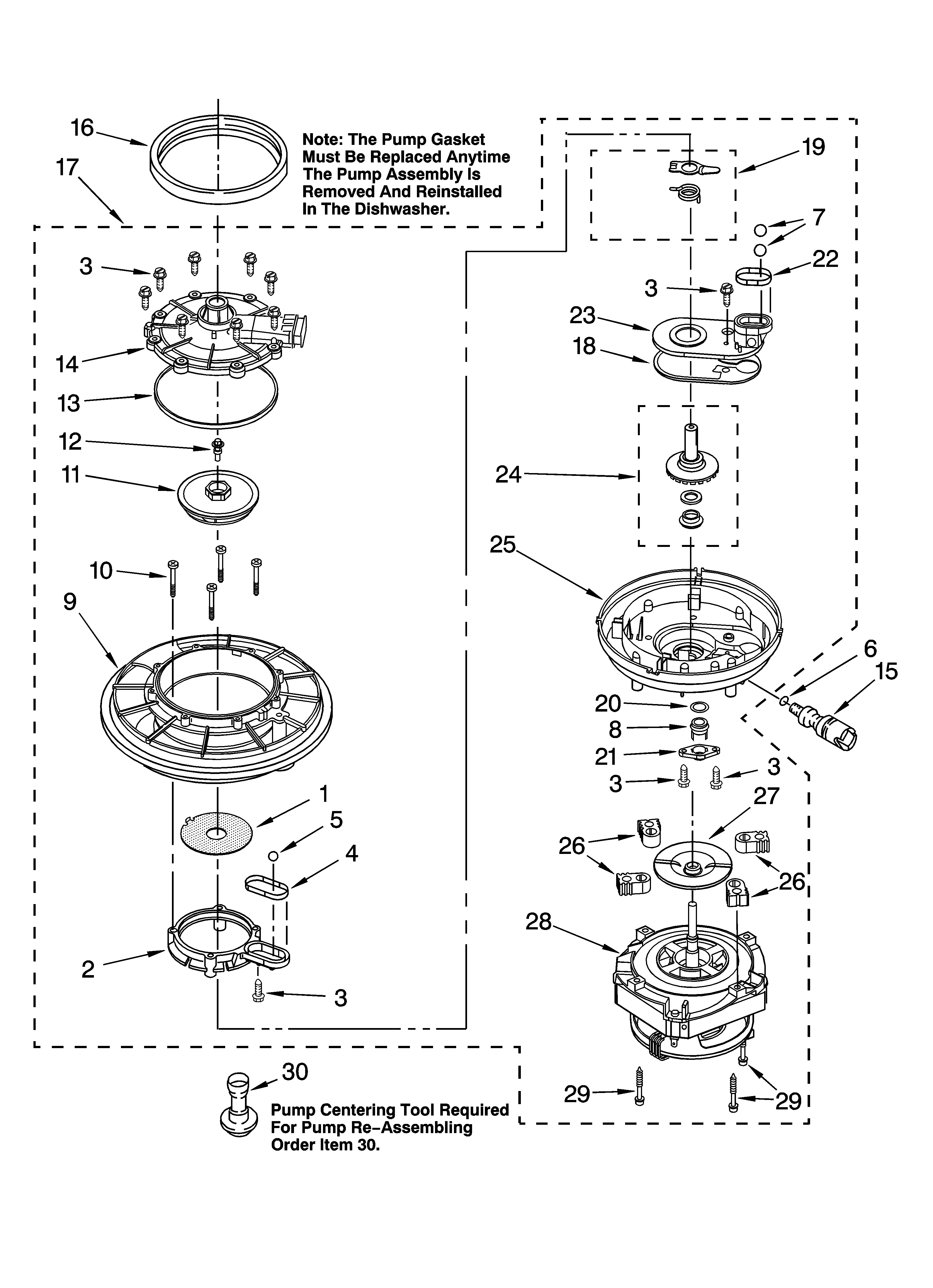 Pump and motor parts
