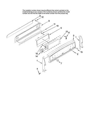 Control panel parts
