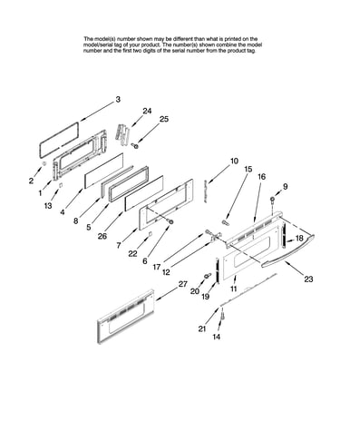 Upper door parts
