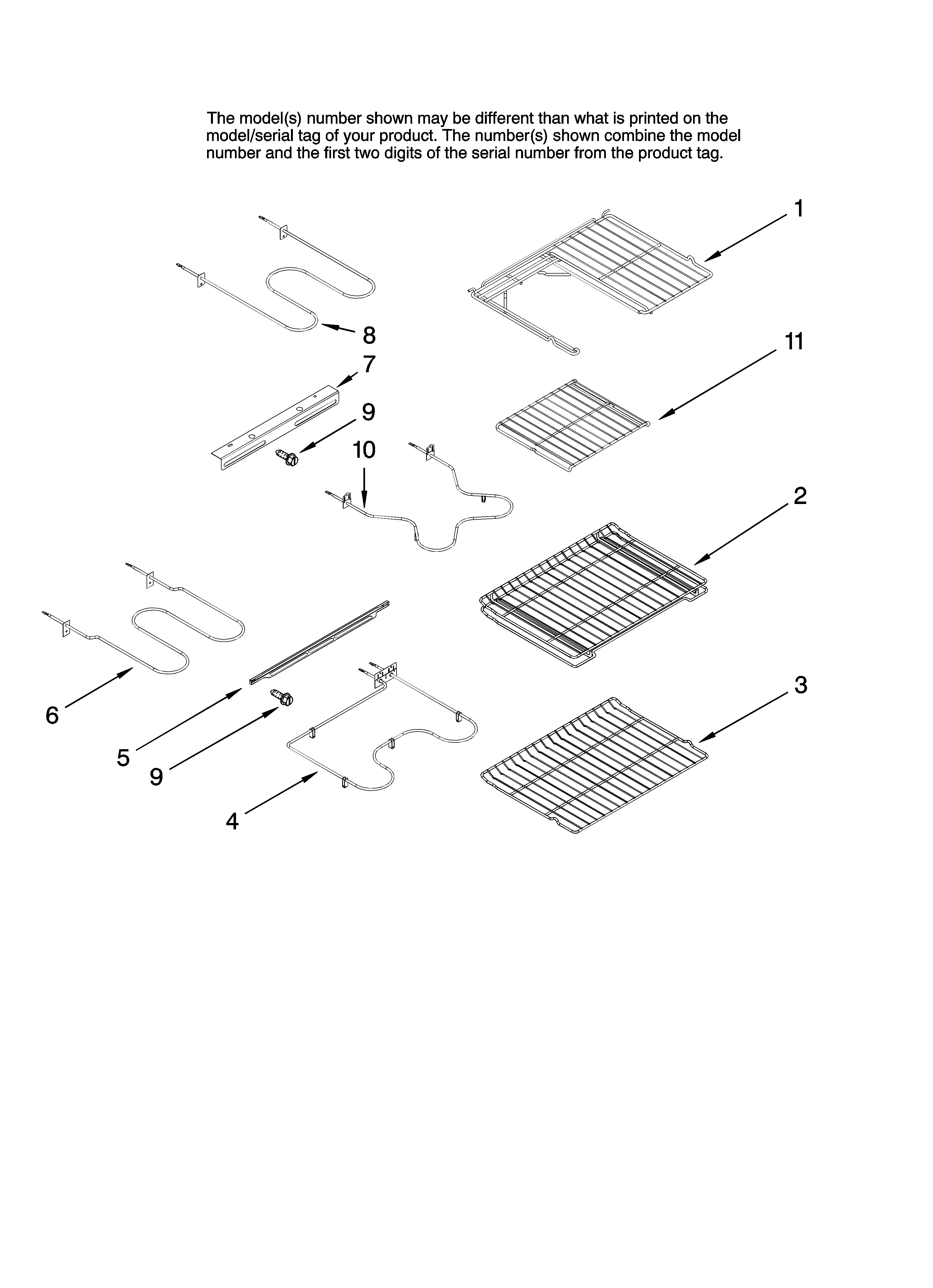 Rack and element parts