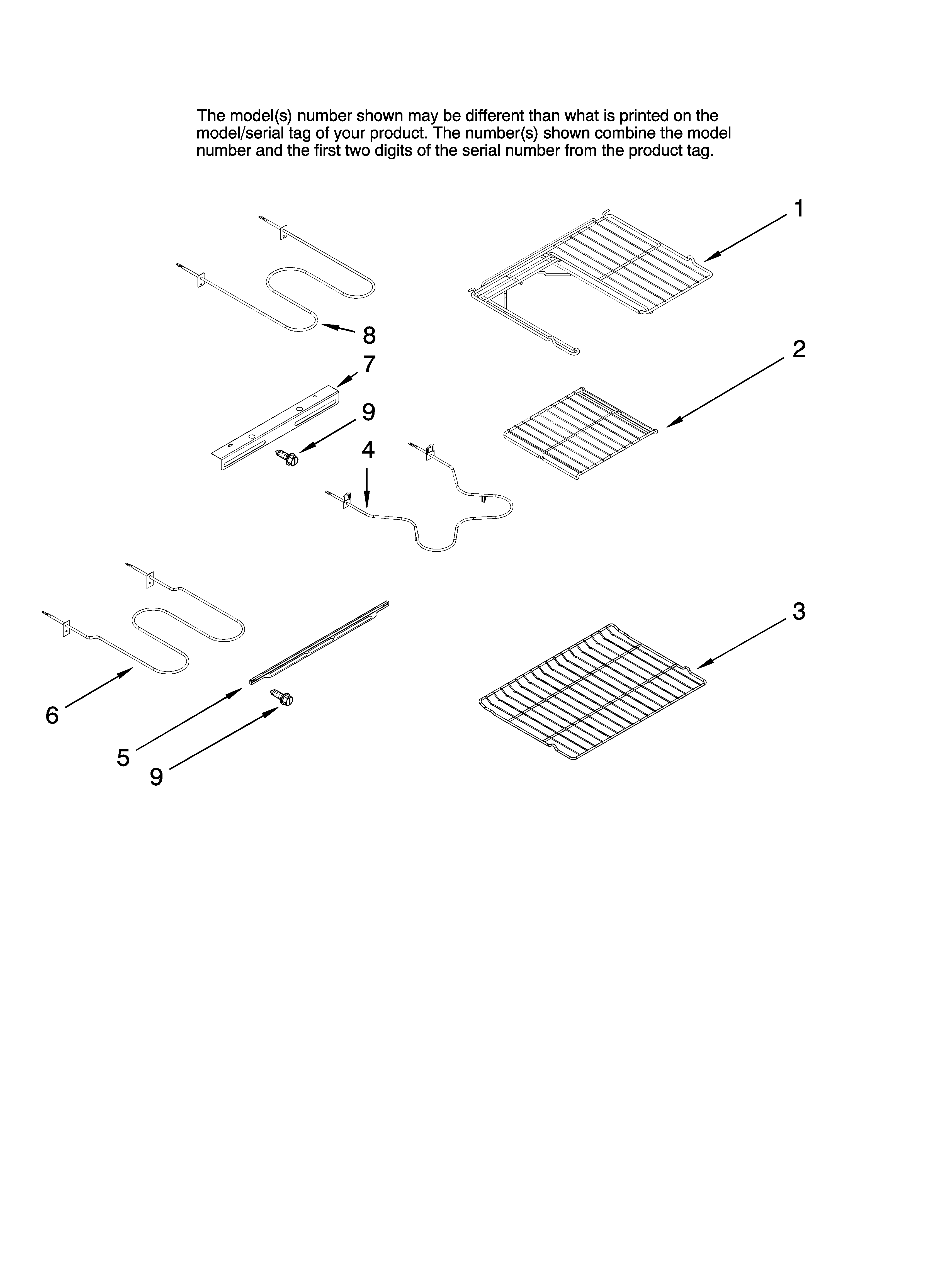 Rack and element parts