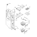 Kenmore Elite 10644422603 freezer liner parts diagram