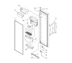 Kenmore Elite 10644423603 refrigerator door parts diagram