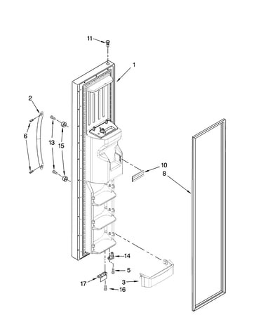 Freezer door parts