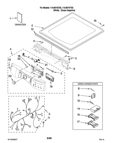 Top and console parts