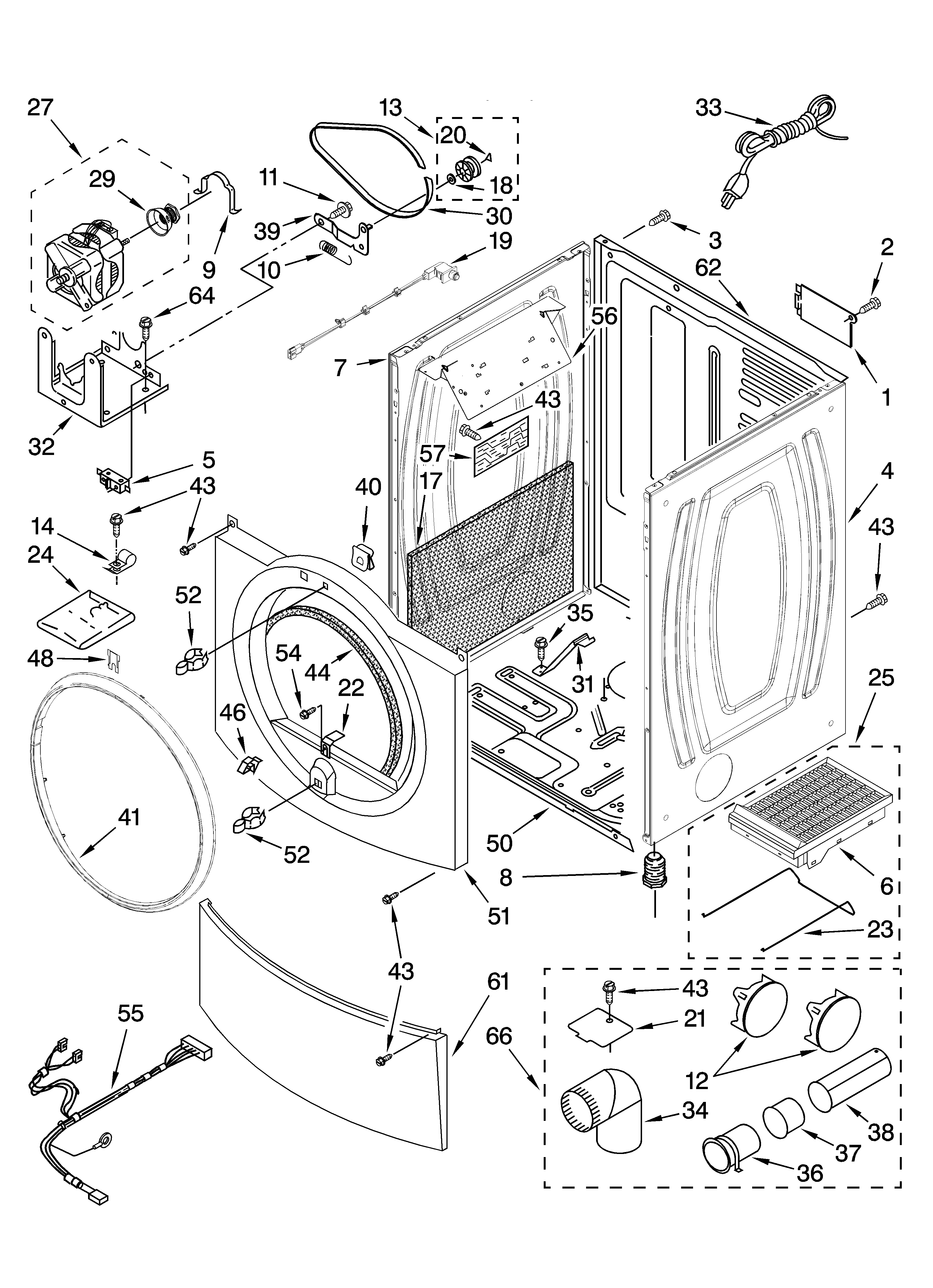 Cabinet parts
