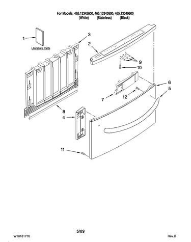 Front panel parts