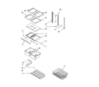 Kenmore 59665232404 shelf parts diagram