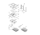 Kenmore 59665339602 shelf parts diagram
