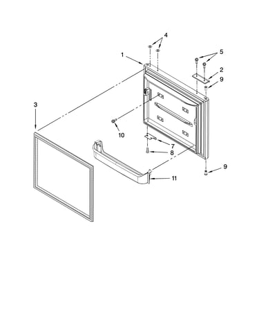 Freezer door parts
