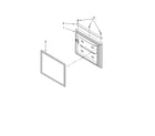 Kenmore 59666039702 freezer door parts diagram