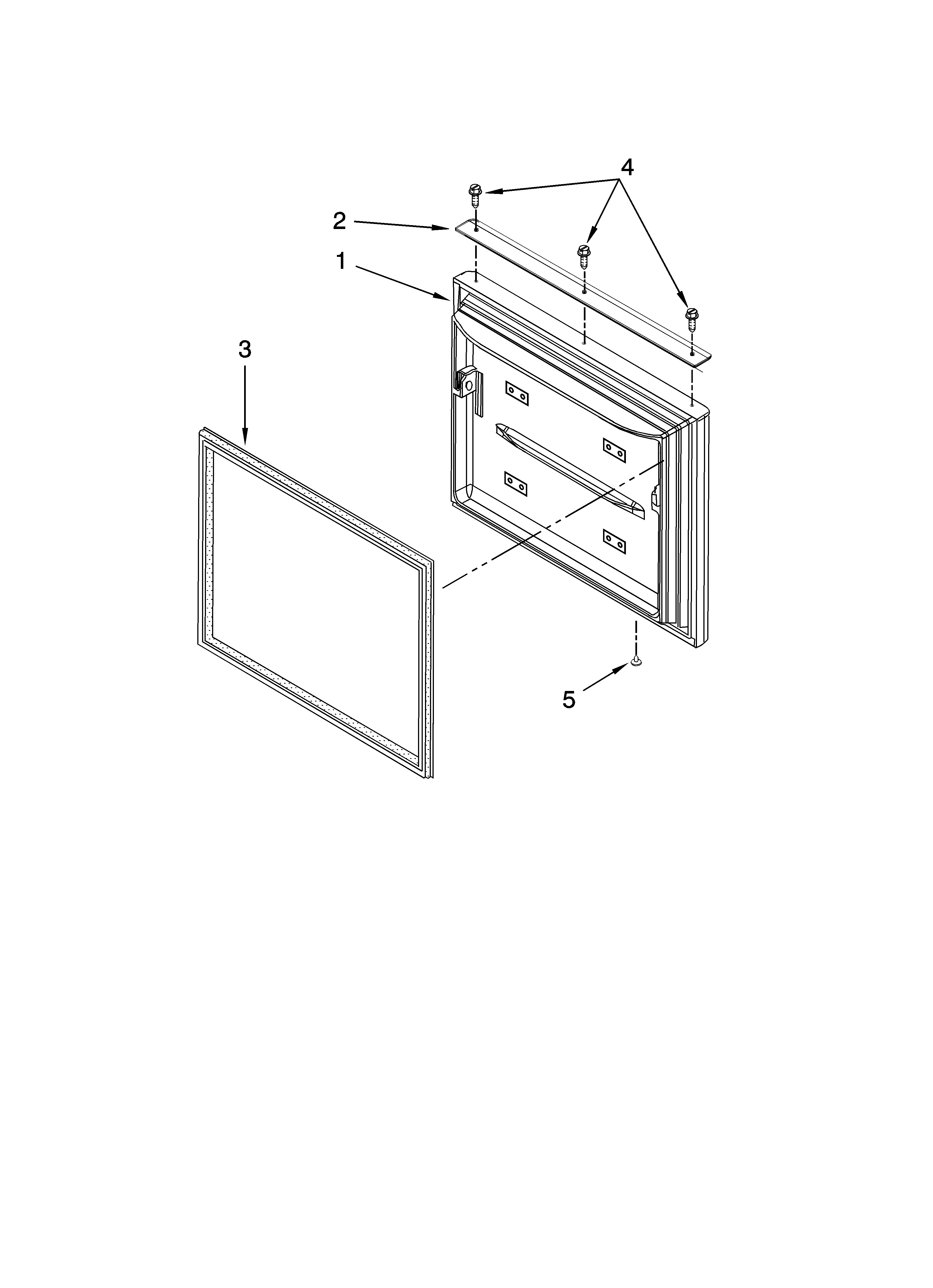 Freezer door parts