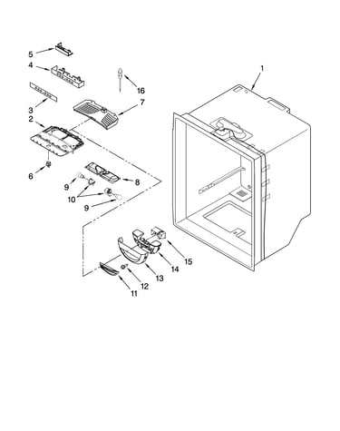 Refrigerator liner parts