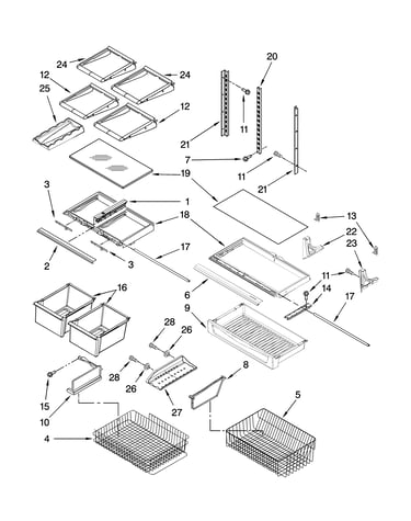 Shelf parts