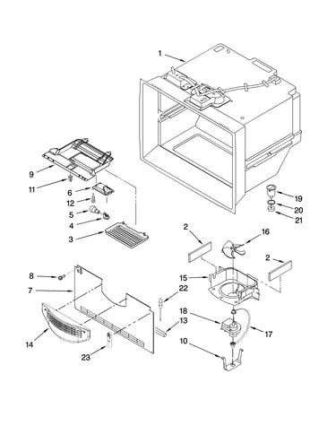 Freezer liner parts