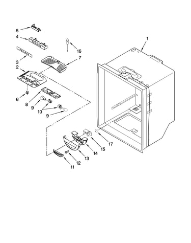 Refrigerator liner parts