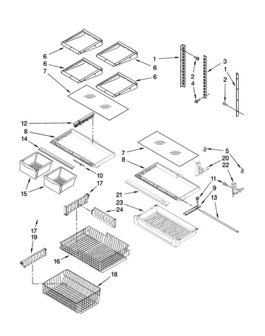 Shelf parts