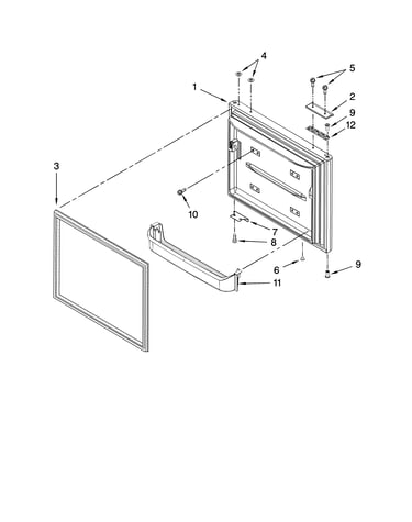 Freezer door parts