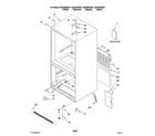 Kenmore 59668953801 cabinet parts diagram