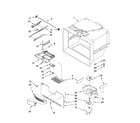 Kenmore Elite 59676052702 freezer liner parts diagram