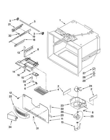Freezer liner parts