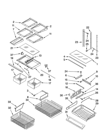 Shelf parts